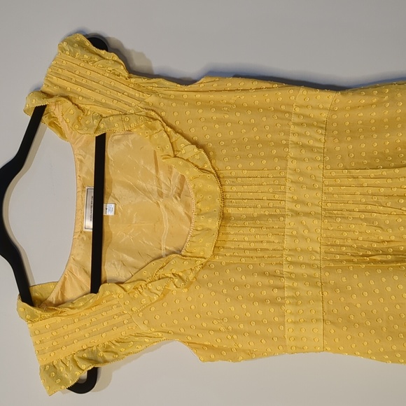 Moulinette Soeurs Anthropologie Yellow Dot Dress - Picture 2 of 8